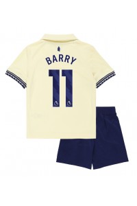 Everton Thierno Barry #11 Jalkapallovaatteet Lasten Vieraspeliasu 2025-26 Lyhythihainen (+ Lyhyet housut)